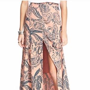 Free People Paisley Smooth Sailing Maxi Skirt